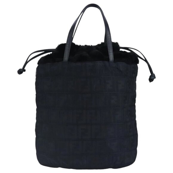 FENDI Zucca Canvas Hand Bag Black - Picture 1 of 14
